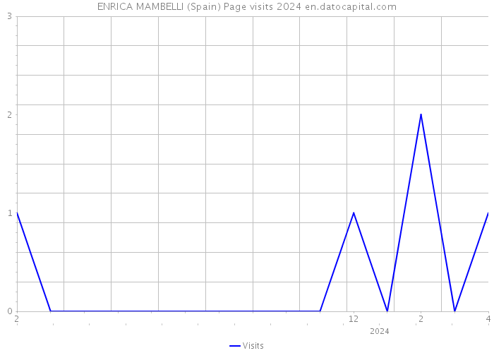 ENRICA MAMBELLI (Spain) Page visits 2024 