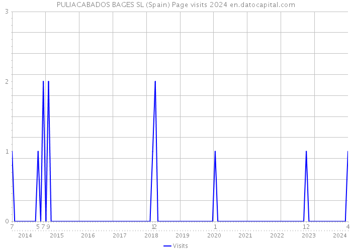 PULIACABADOS BAGES SL (Spain) Page visits 2024 