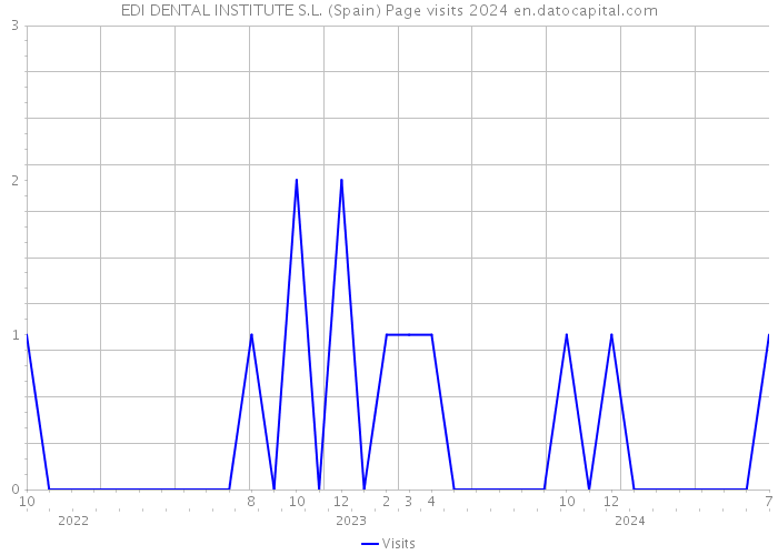 EDI DENTAL INSTITUTE S.L. (Spain) Page visits 2024 