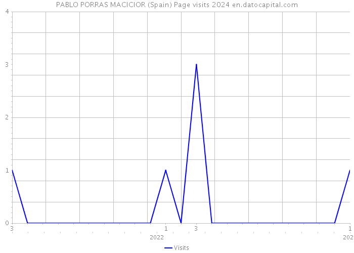 PABLO PORRAS MACICIOR (Spain) Page visits 2024 