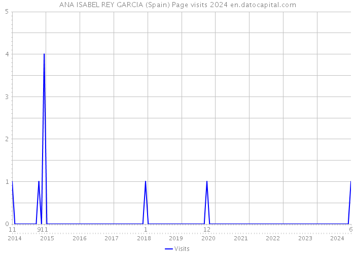 ANA ISABEL REY GARCIA (Spain) Page visits 2024 