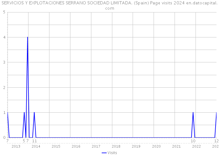SERVICIOS Y EXPLOTACIONES SERRANO SOCIEDAD LIMITADA. (Spain) Page visits 2024 