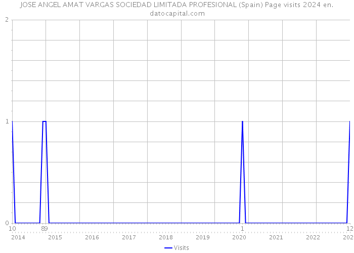JOSE ANGEL AMAT VARGAS SOCIEDAD LIMITADA PROFESIONAL (Spain) Page visits 2024 