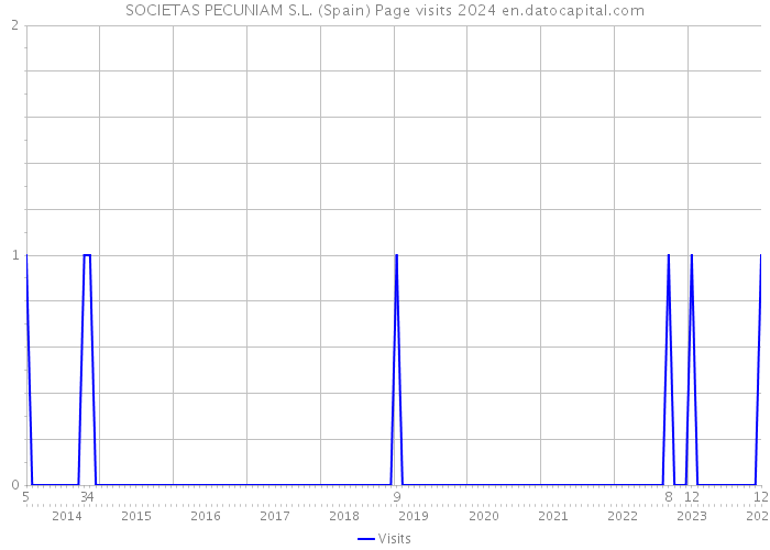 SOCIETAS PECUNIAM S.L. (Spain) Page visits 2024 