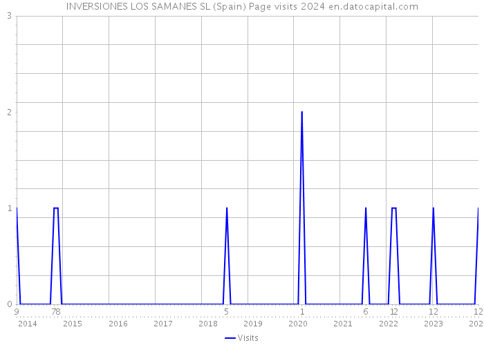 INVERSIONES LOS SAMANES SL (Spain) Page visits 2024 