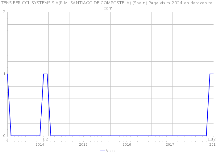 TENSIBER CCL SYSTEMS S A(R.M. SANTIAGO DE COMPOSTELA) (Spain) Page visits 2024 