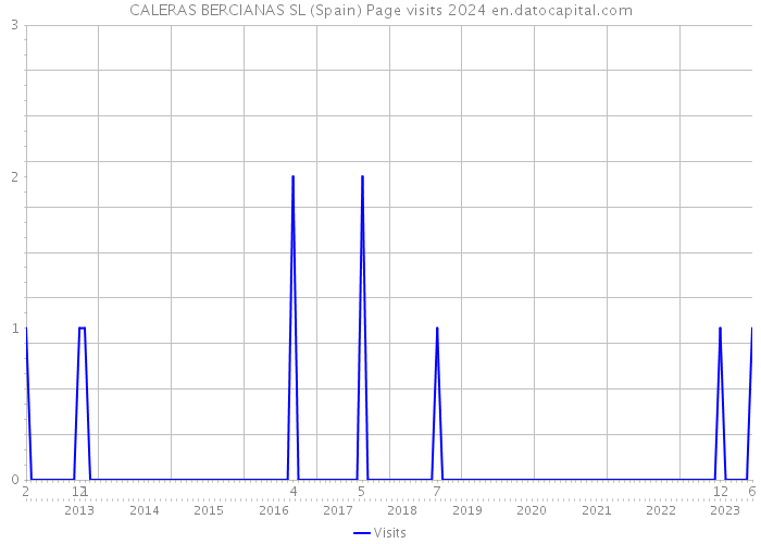 CALERAS BERCIANAS SL (Spain) Page visits 2024 