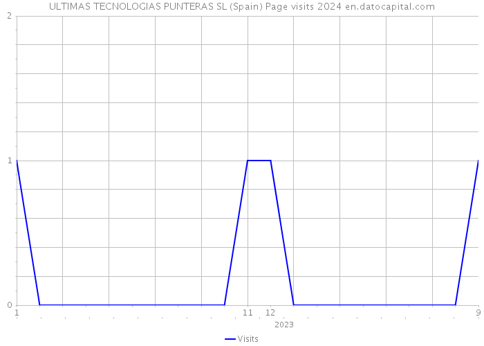 ULTIMAS TECNOLOGIAS PUNTERAS SL (Spain) Page visits 2024 