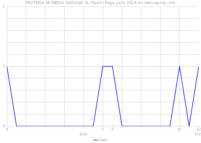 FRUTERIA MI MEDIA NARANJA SL (Spain) Page visits 2024 