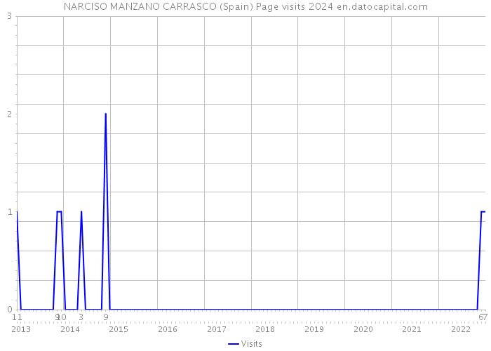 NARCISO MANZANO CARRASCO (Spain) Page visits 2024 