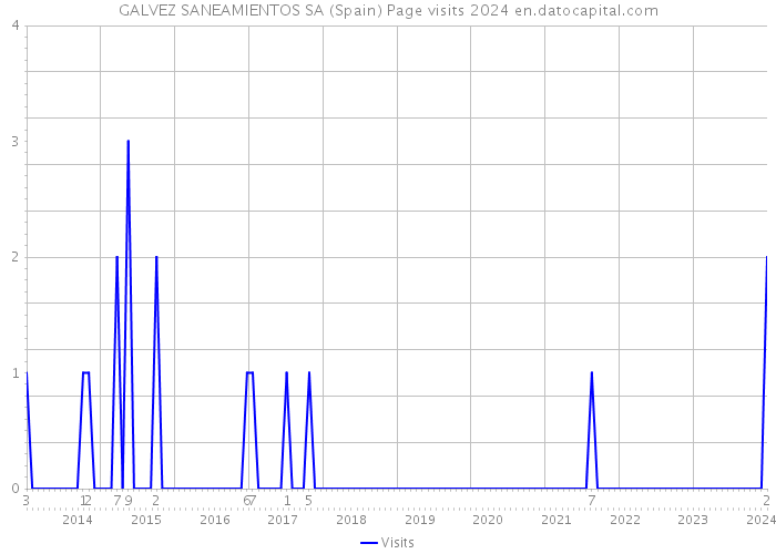 GALVEZ SANEAMIENTOS SA (Spain) Page visits 2024 