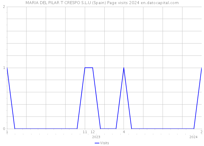 MARIA DEL PILAR T CRESPO S.L.U (Spain) Page visits 2024 