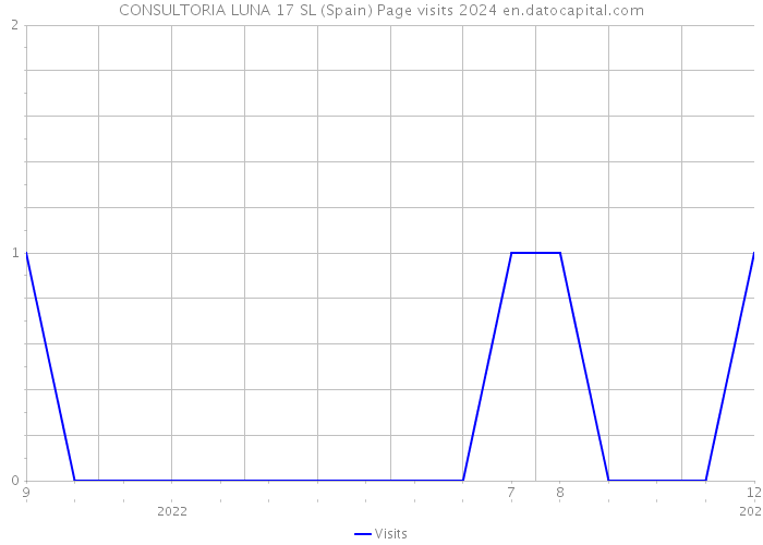 CONSULTORIA LUNA 17 SL (Spain) Page visits 2024 