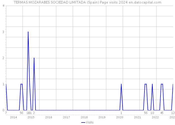 TERMAS MOZARABES SOCIEDAD LIMITADA (Spain) Page visits 2024 