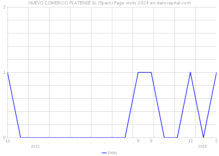 NUEVO COMERCIO PLATENSE SL (Spain) Page visits 2024 