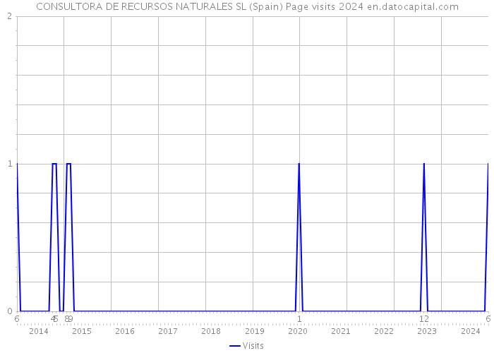 CONSULTORA DE RECURSOS NATURALES SL (Spain) Page visits 2024 