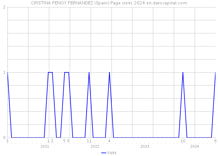 CRISTINA FENOY FERNANDEZ (Spain) Page visits 2024 
