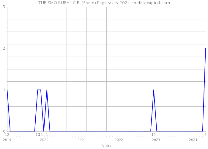 TURISMO RURAL C.B. (Spain) Page visits 2024 