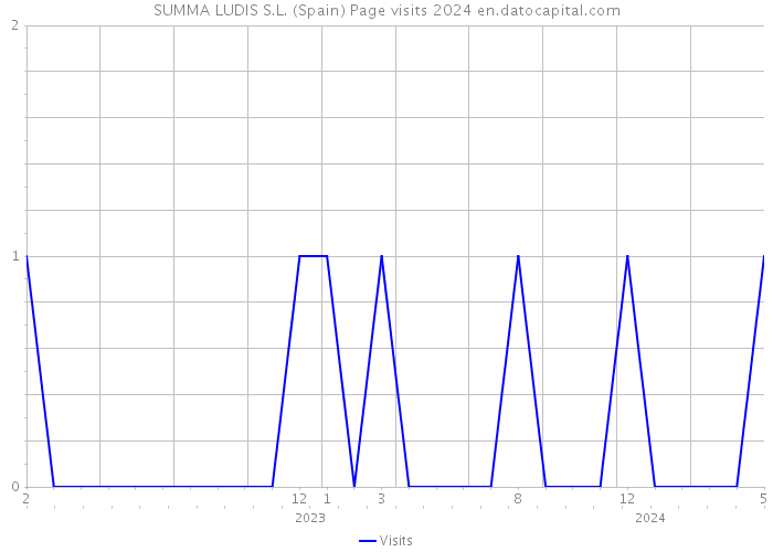 SUMMA LUDIS S.L. (Spain) Page visits 2024 