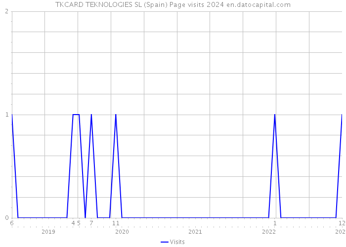 TKCARD TEKNOLOGIES SL (Spain) Page visits 2024 