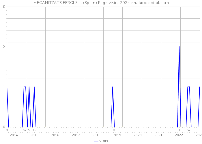 MECANITZATS FERGI S.L. (Spain) Page visits 2024 