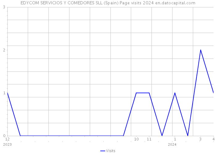 EDYCOM SERVICIOS Y COMEDORES SLL (Spain) Page visits 2024 