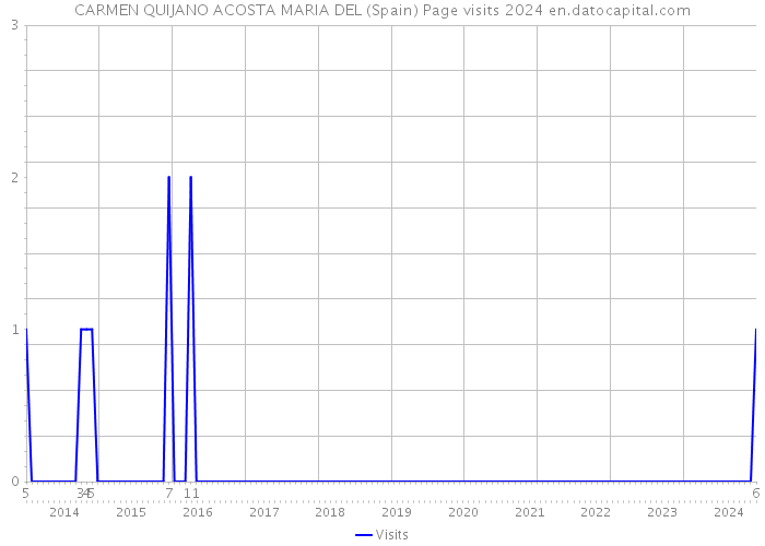 CARMEN QUIJANO ACOSTA MARIA DEL (Spain) Page visits 2024 