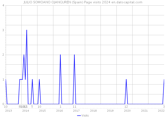 JULIO SOMOANO OJANGUREN (Spain) Page visits 2024 