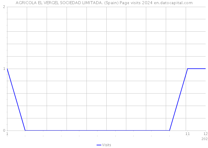 AGRICOLA EL VERGEL SOCIEDAD LIMITADA. (Spain) Page visits 2024 
