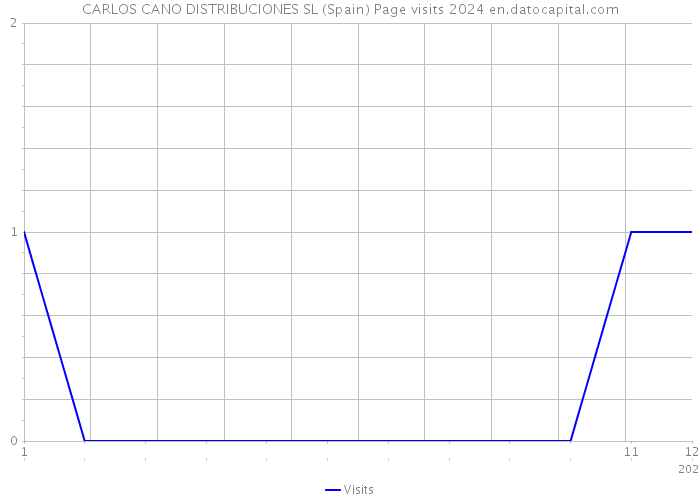 CARLOS CANO DISTRIBUCIONES SL (Spain) Page visits 2024 