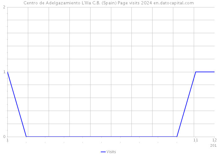 Centro de Adelgazamiento L'Illa C.B. (Spain) Page visits 2024 