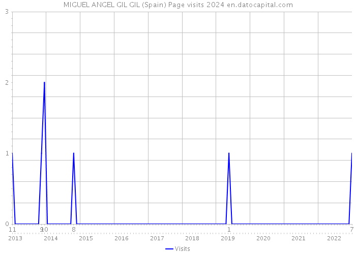 MIGUEL ANGEL GIL GIL (Spain) Page visits 2024 