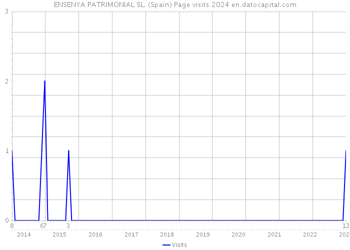 ENSENYA PATRIMONIAL SL. (Spain) Page visits 2024 