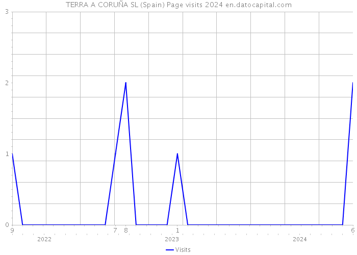 TERRA A CORUÑA SL (Spain) Page visits 2024 