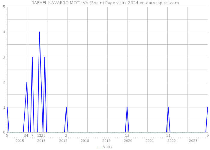 RAFAEL NAVARRO MOTILVA (Spain) Page visits 2024 