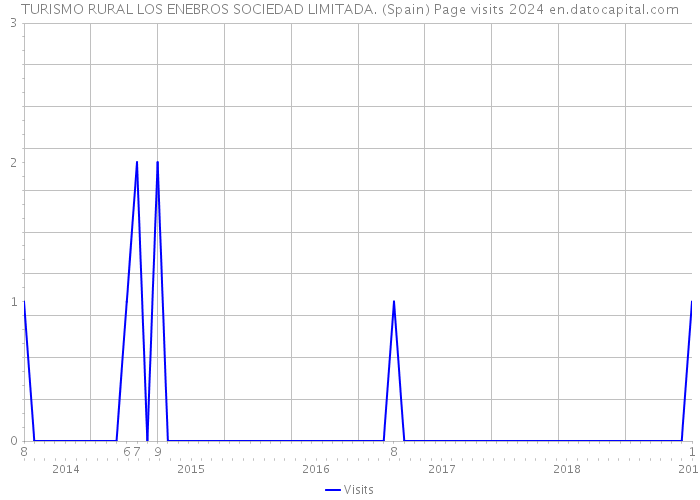 TURISMO RURAL LOS ENEBROS SOCIEDAD LIMITADA. (Spain) Page visits 2024 