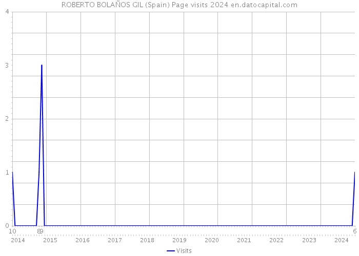 ROBERTO BOLAÑOS GIL (Spain) Page visits 2024 