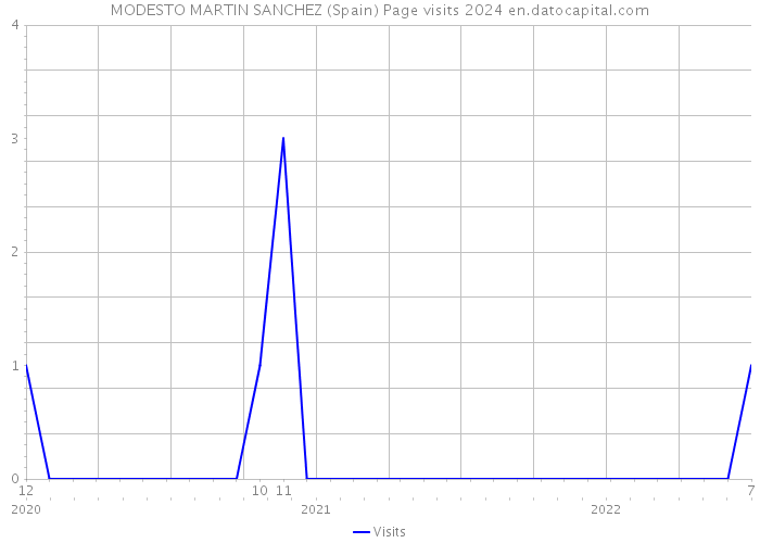 MODESTO MARTIN SANCHEZ (Spain) Page visits 2024 