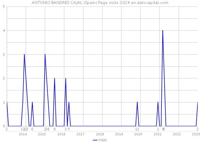 ANTONIO BANDRES CAJAL (Spain) Page visits 2024 
