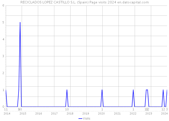 RECICLADOS LOPEZ CASTILLO S.L. (Spain) Page visits 2024 