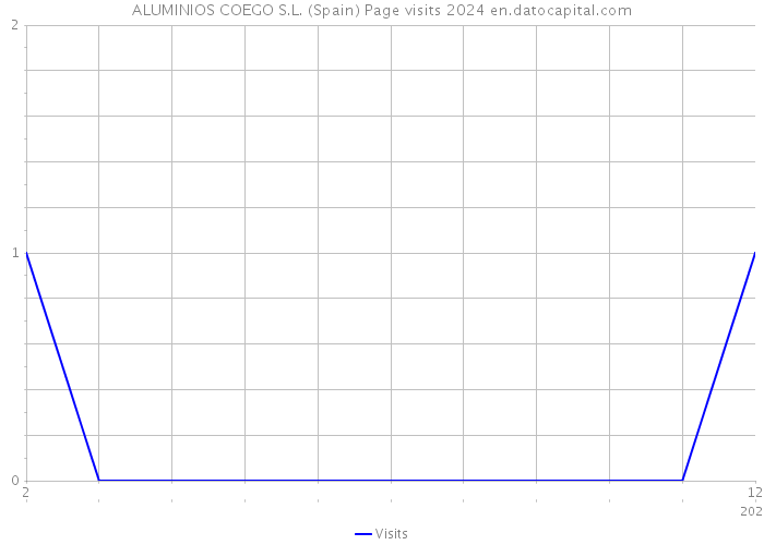 ALUMINIOS COEGO S.L. (Spain) Page visits 2024 