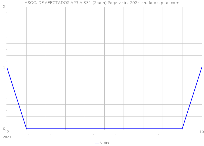 ASOC. DE AFECTADOS APR A 531 (Spain) Page visits 2024 