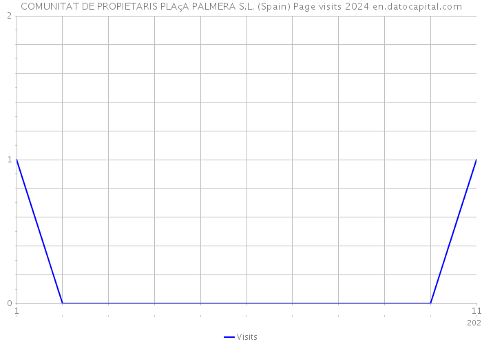 COMUNITAT DE PROPIETARIS PLAçA PALMERA S.L. (Spain) Page visits 2024 