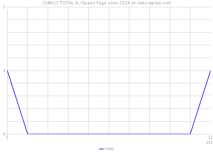 CUBICO TOTAL SL (Spain) Page visits 2024 