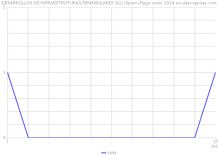 DESARROLLOS DE INFRAESTRUTURAS PENINSULARES SLU (Spain) Page visits 2024 