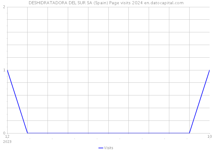 DESHIDRATADORA DEL SUR SA (Spain) Page visits 2024 