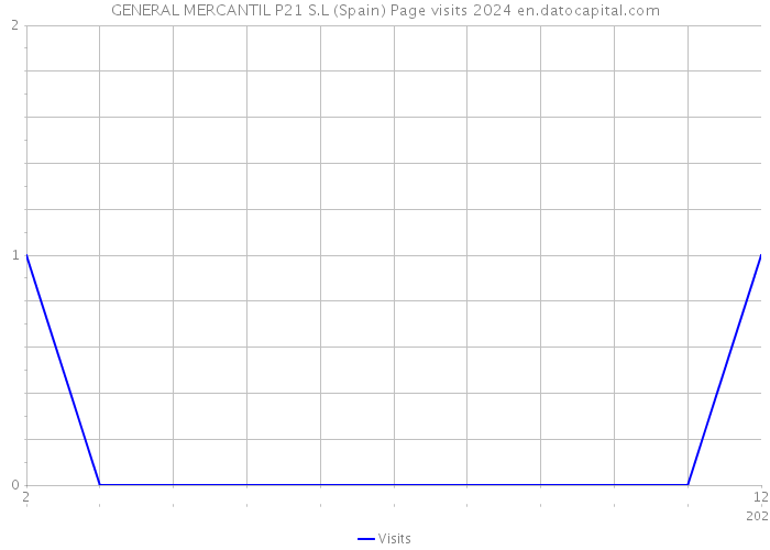 GENERAL MERCANTIL P21 S.L (Spain) Page visits 2024 
