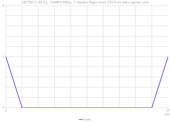 GESTECO 99 S.L. CAMPO REAL, 7 (Spain) Page visits 2024 