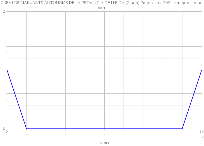 GREMI DE MARXANTS AUTONOMS DE LA PROVINCIA DE LLEIDA (Spain) Page visits 2024 
