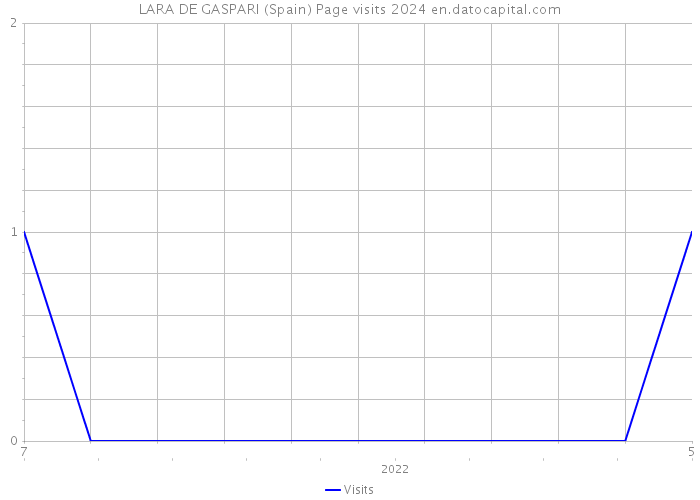 LARA DE GASPARI (Spain) Page visits 2024 
